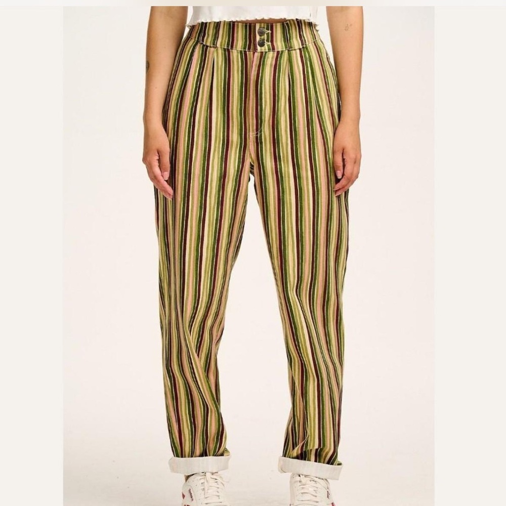 Addison Jeans in Elm Stripe